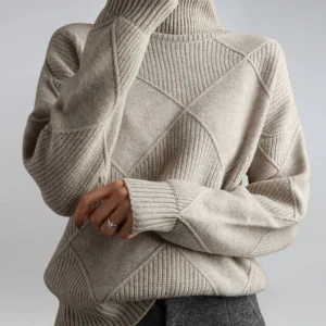 ADELIA - Pull chic à col roulé