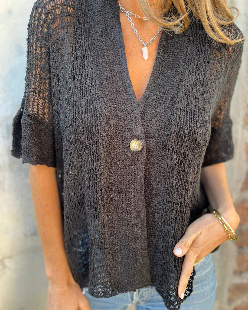 LINDSY - HAUT TEXTURÉ ÉLÉGANT – Image 5