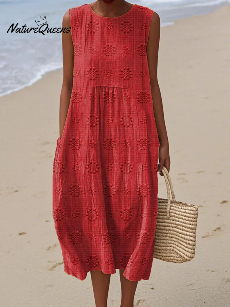 Élodie | Robe Sans Manches Brodée – Image 6