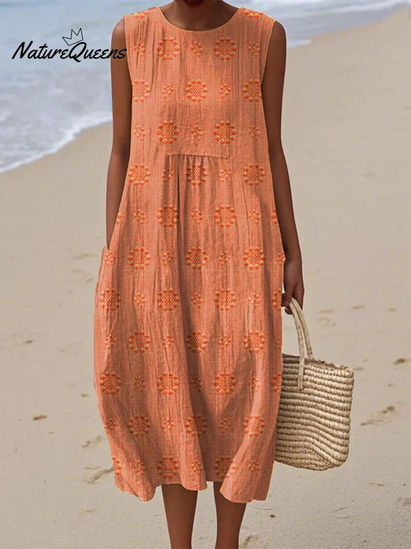 Élodie | Robe Sans Manches Brodée – Image 5