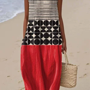 Yara | Robe Géométrique Sunset