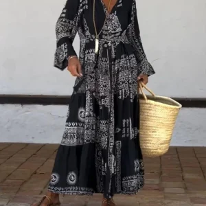 MAUREEN - ROBE AMPLE AU STYLE ARTISTIQUE