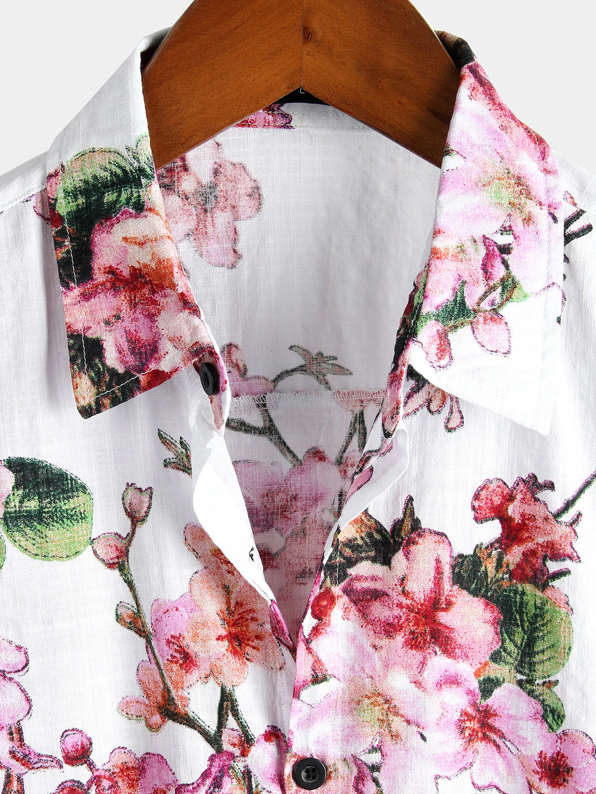 Chemise à manches courtes à imprimé floral pour hommes – Image 7