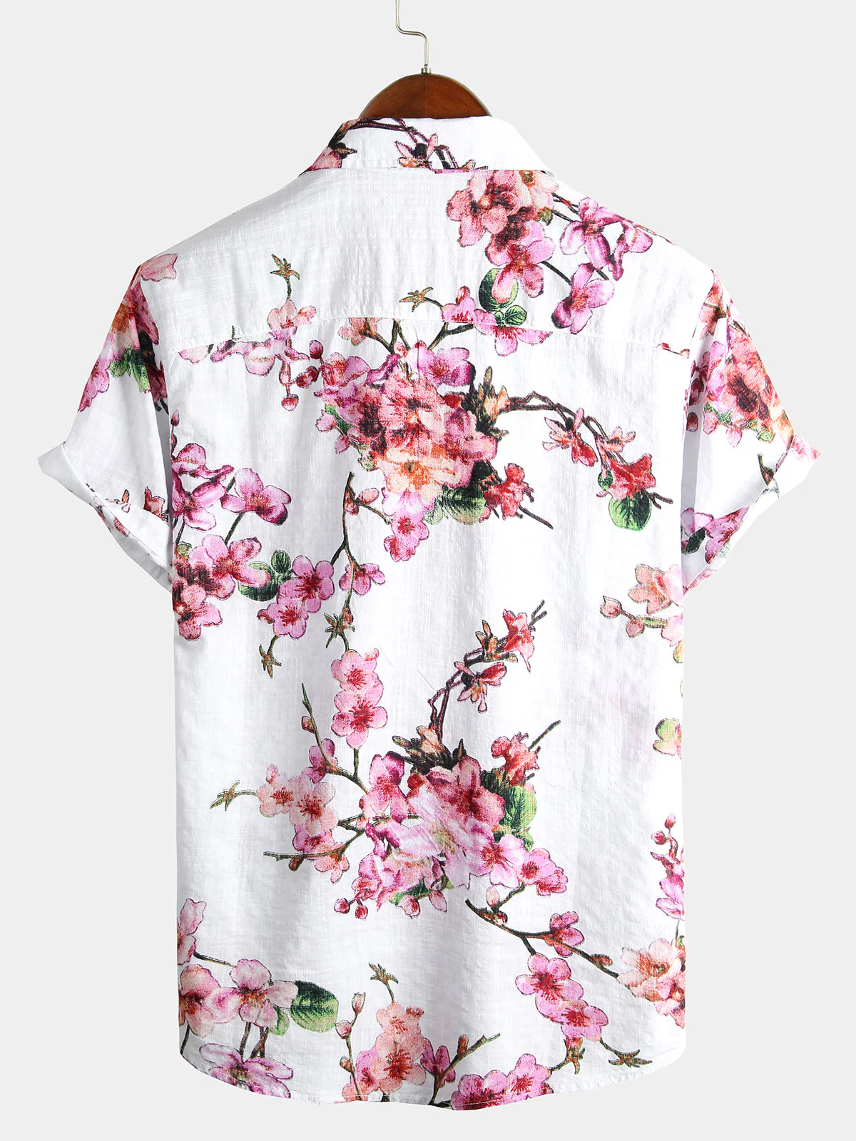 Chemise à manches courtes à imprimé floral pour hommes – Image 6
