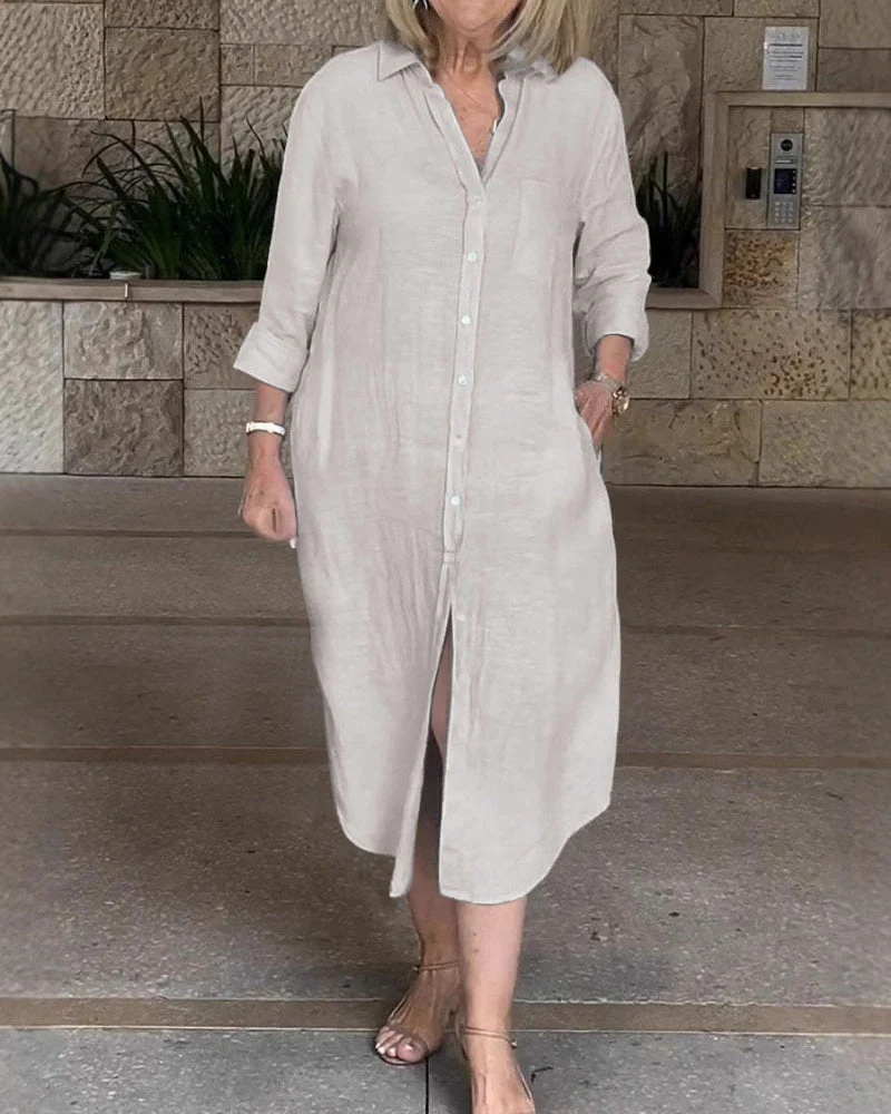 SARUSA – ROBE-CHEMISE CLASSIQUE – Image 4