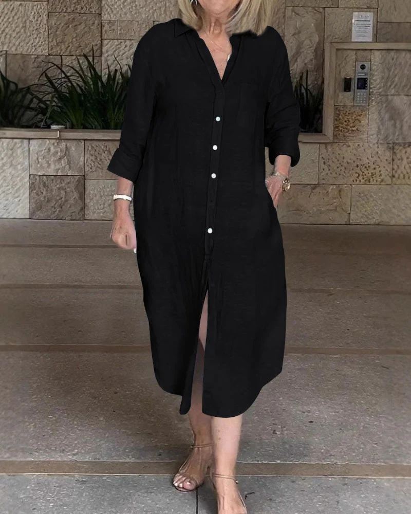 SARUSA – ROBE-CHEMISE CLASSIQUE – Image 7