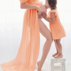 Beaumama robe de longue grossesse lingerie maternite fendu shooting photo femme enceinte