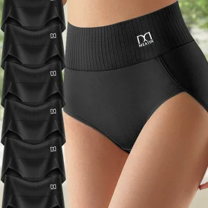 MARIE | Lot de 6 culottes haute taille gainantes