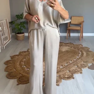 DALORES - ENSEMBLE 2 PIÈCES EN SATIN