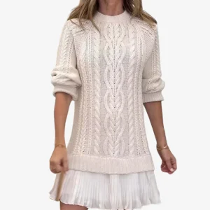 ISOLIDE - Robe-pull en maille