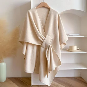 Margaux™ | Châle Drapé en Polaire Luxe