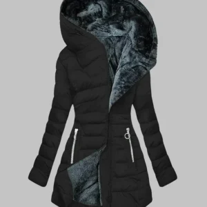 AYANE - Veste à capuche longue manche slim fit décontractée