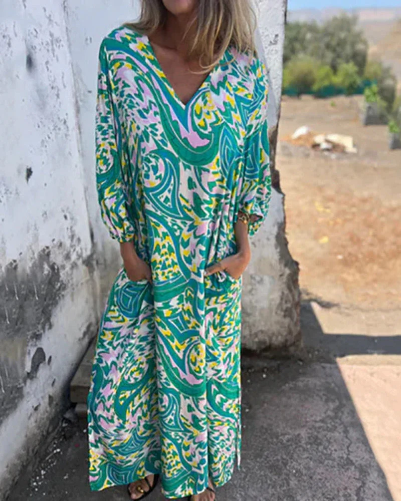 LARESA - Robe longue bohème – Image 3