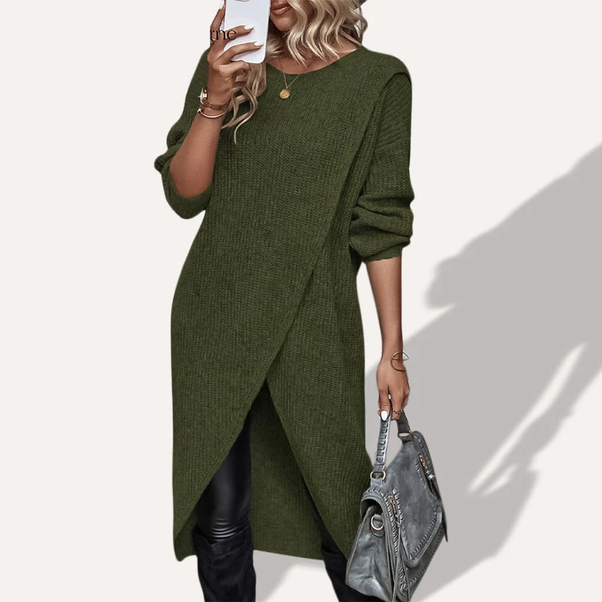 GRACE | Robe en tricot pull couvrant le ventre – Image 3