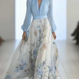 Zara | Robe Maxi Fleurie Élégante