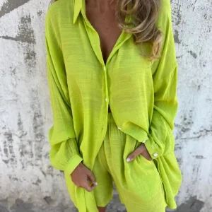 IZELA - ENSEMBLE CHEMISE & SHORT DÉCONTRACTÉ