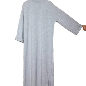 Robe poly-coton REF: RO2502 - robe ample manches longues en polycoton épais confortable et élégante