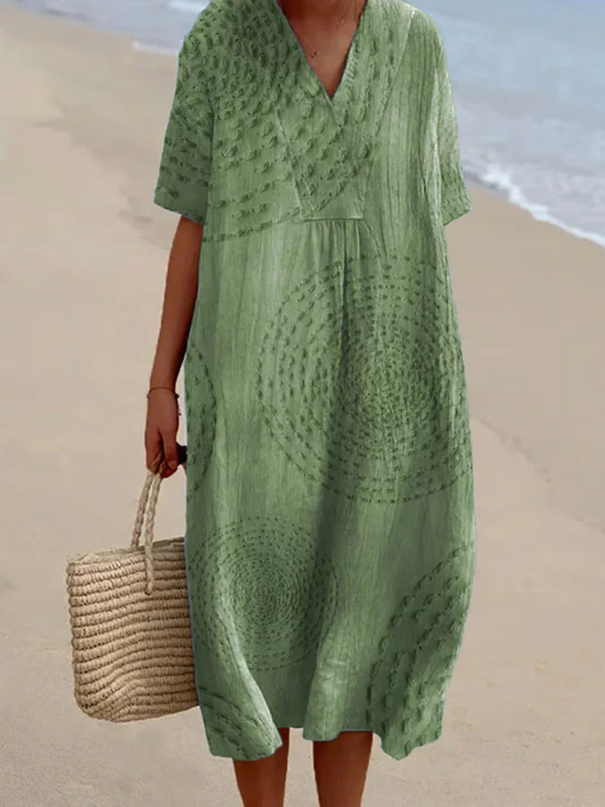 Arielle | Robe ample à broderies circulaires – Image 7