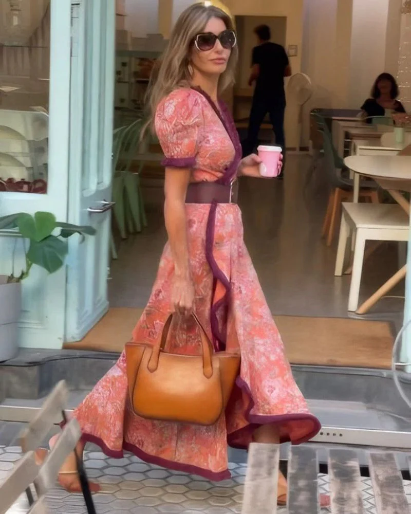 PIANE - ROBE PINK ÉLÉGANTE – Image 5