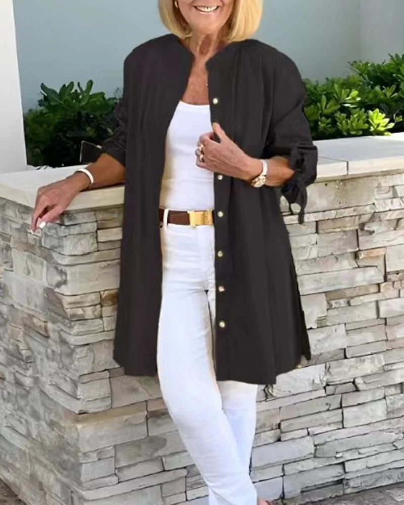 CHERISH - CHEMISE EN COTON ET LIN – Image 7