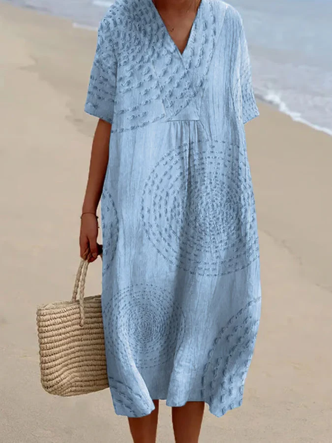 Arielle | Robe ample à broderies circulaires – Image 4