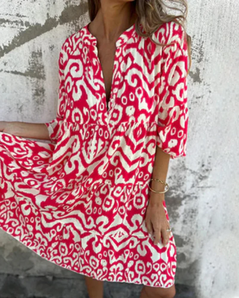 ARESE - ROBE DÉCONTRACTÉE IMPRIMÉE – Image 8