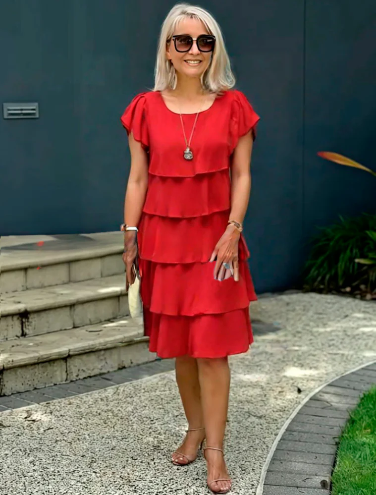 SELA | Robe d'Été Élégante pour une Silhouette Flatteuse – Image 2