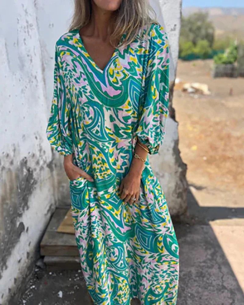 LARESA - Robe longue bohème – Image 2