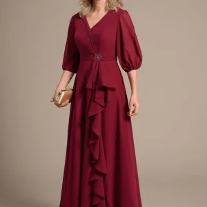 Robe Mere Mariee Bordeaux