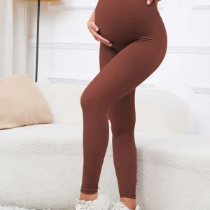 Beaumama leggings grossesse simple casual sport taille haute moulante femme enceinte
