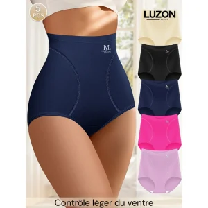 LINE | Lot de 5 culottes correctrices taille haute
