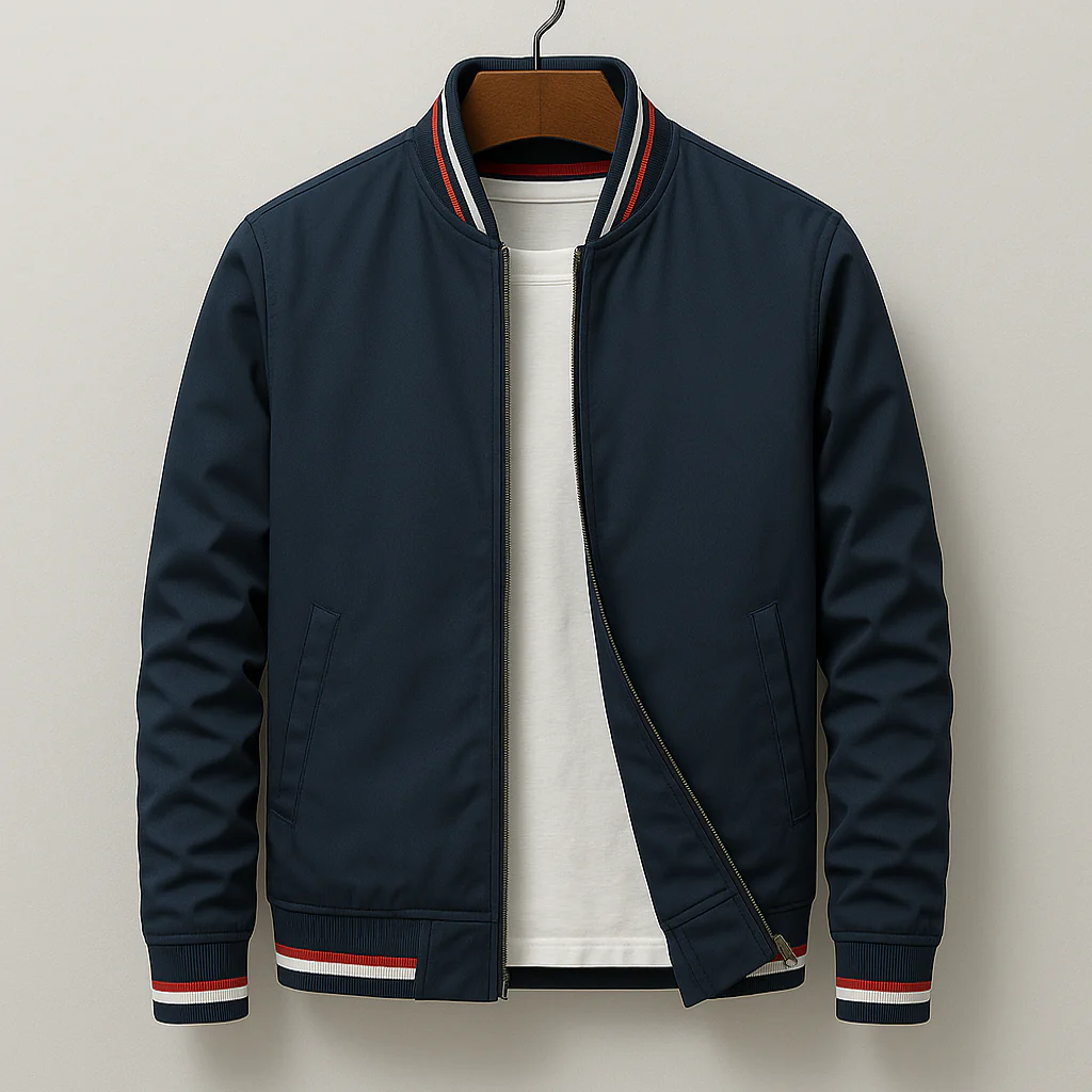 Chez Monsieur™ | Blouson Bomber Élégant à Rayures – Image 6
