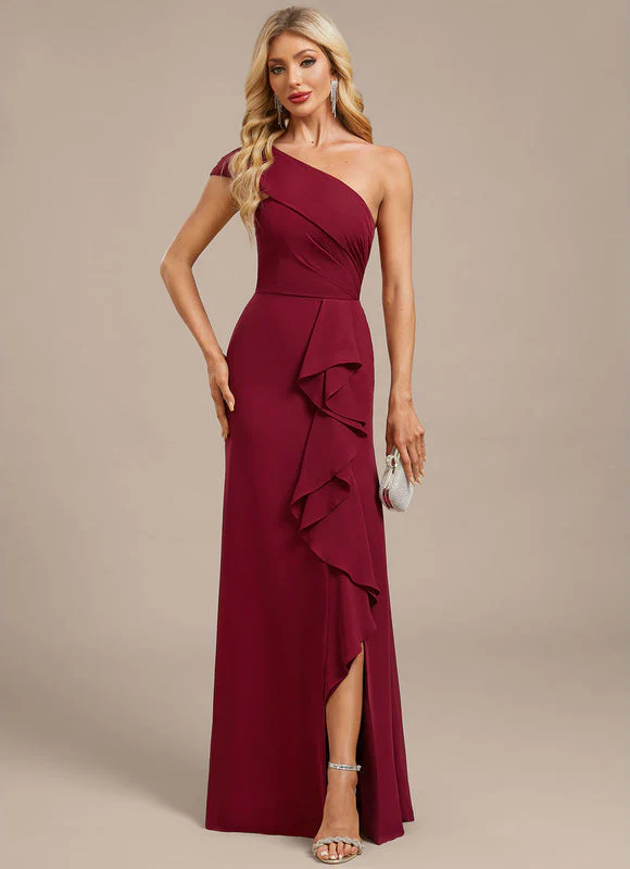 Robe Mousseline Bordeaux – Image 4