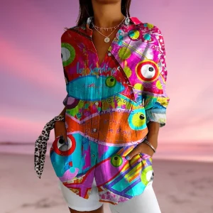 Neraia™ – blouse à motif de poisson