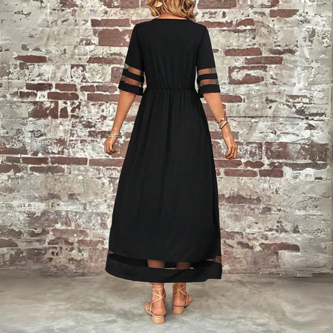 ADELINE | Robe flatteuse pour le ventre avec des détails transparents – Image 4