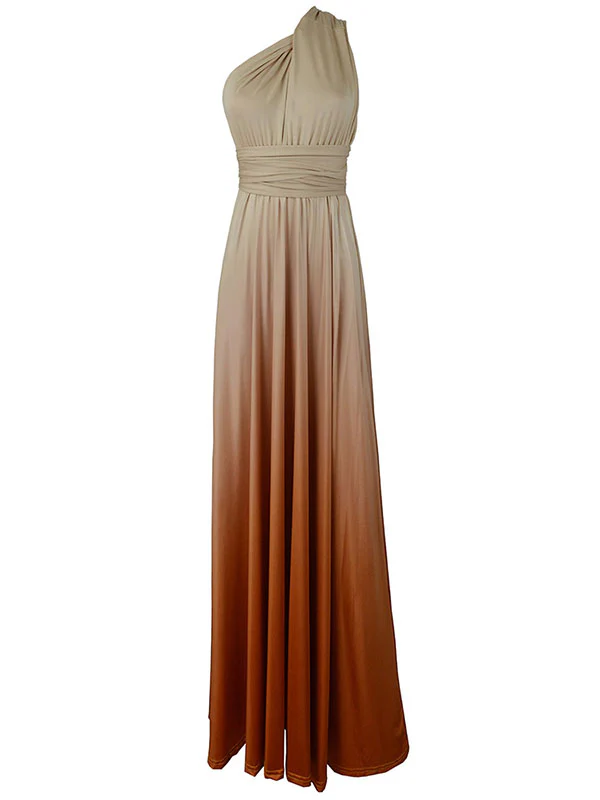 Beaumama robes longue grossesse enceinte shooting couleur dégradé ceinture nœud dos nu fluide femme enceinte – Image 9