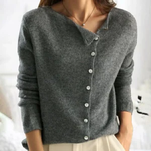 JOANNE | Cardigan classique en maille boutonnée