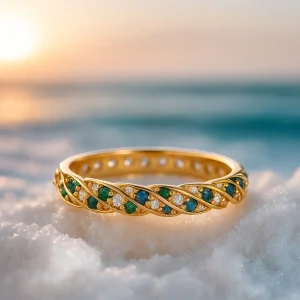 Amaraya | Bague en Argent 925 Brise de l'Océan avec Quartz