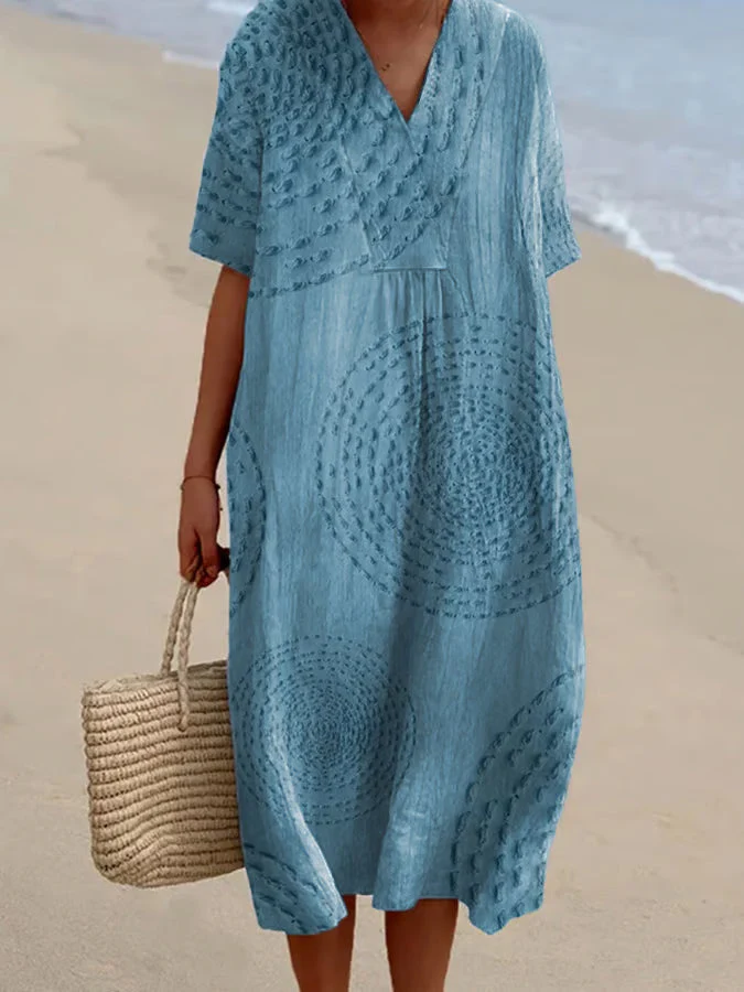 Arielle | Robe ample à broderies circulaires – Image 5