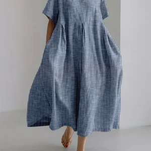 BIANCA | Robe Longue Décontractée Avec Coupe Confortable Et Style Rétro Pour Tous Les Jours