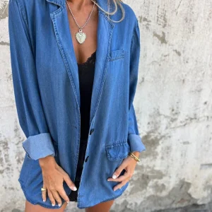 MIREIA - BLAZER EN DENIM DÉCONTRACTÉ