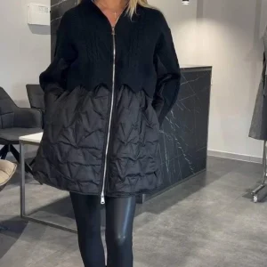 SARABIA - VESTE PATCHWORK EN MAILLE