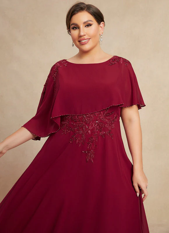 Robe Mere Mariee Bordeaux Floral – Image 3