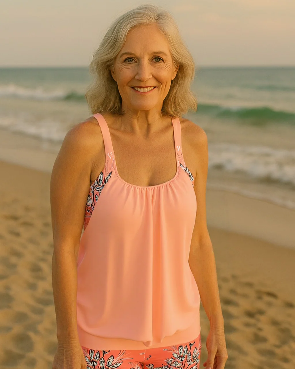 Inge - Tankini Classique à Imprimé Floral