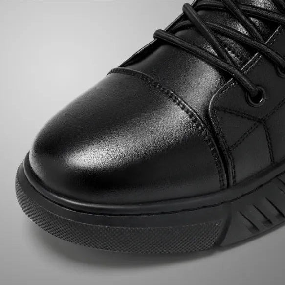 Bottines Chukka Orthopédiques Homme en Cuir Véritable avec Doublure Polaire – Image 5