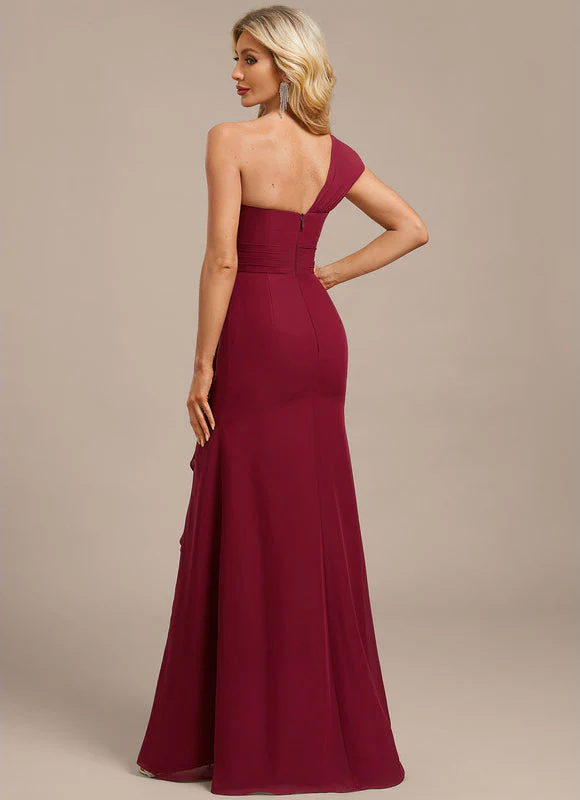 Robe Mousseline Bordeaux – Image 9
