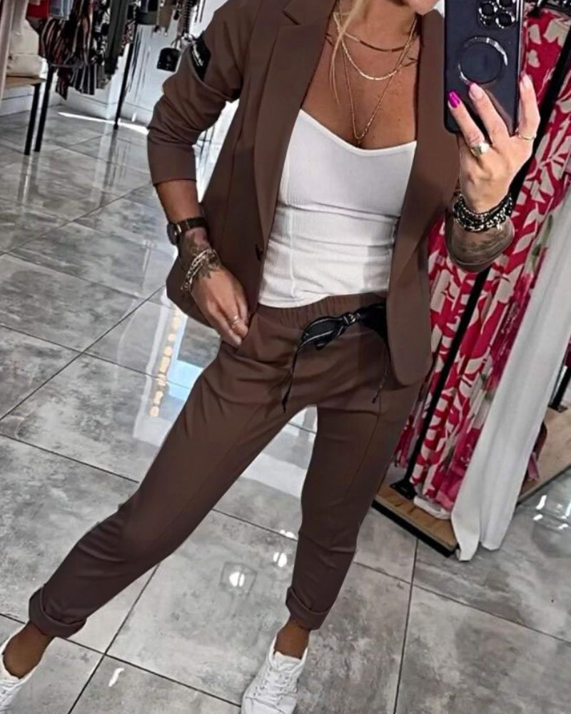 MALOU - ENSEMBLE TOP, VESTE ET PANTALON – Image 3