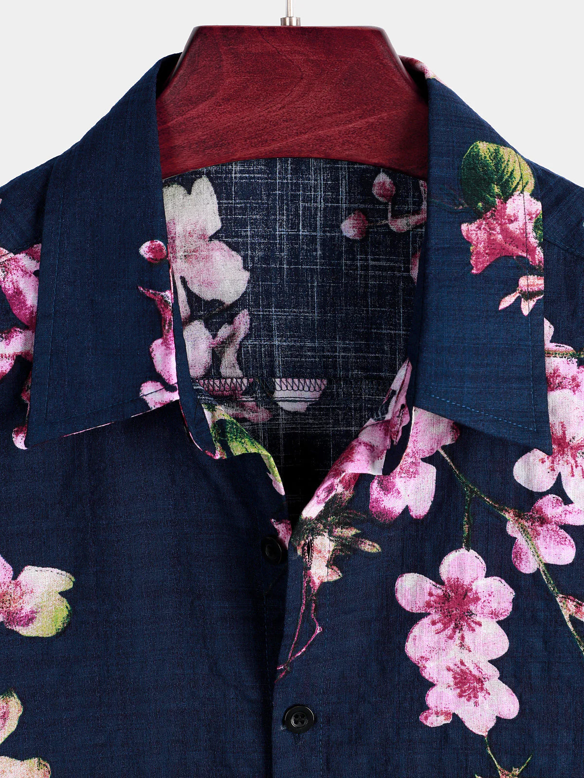 Chemise à manches courtes à imprimé floral pour hommes – Image 4