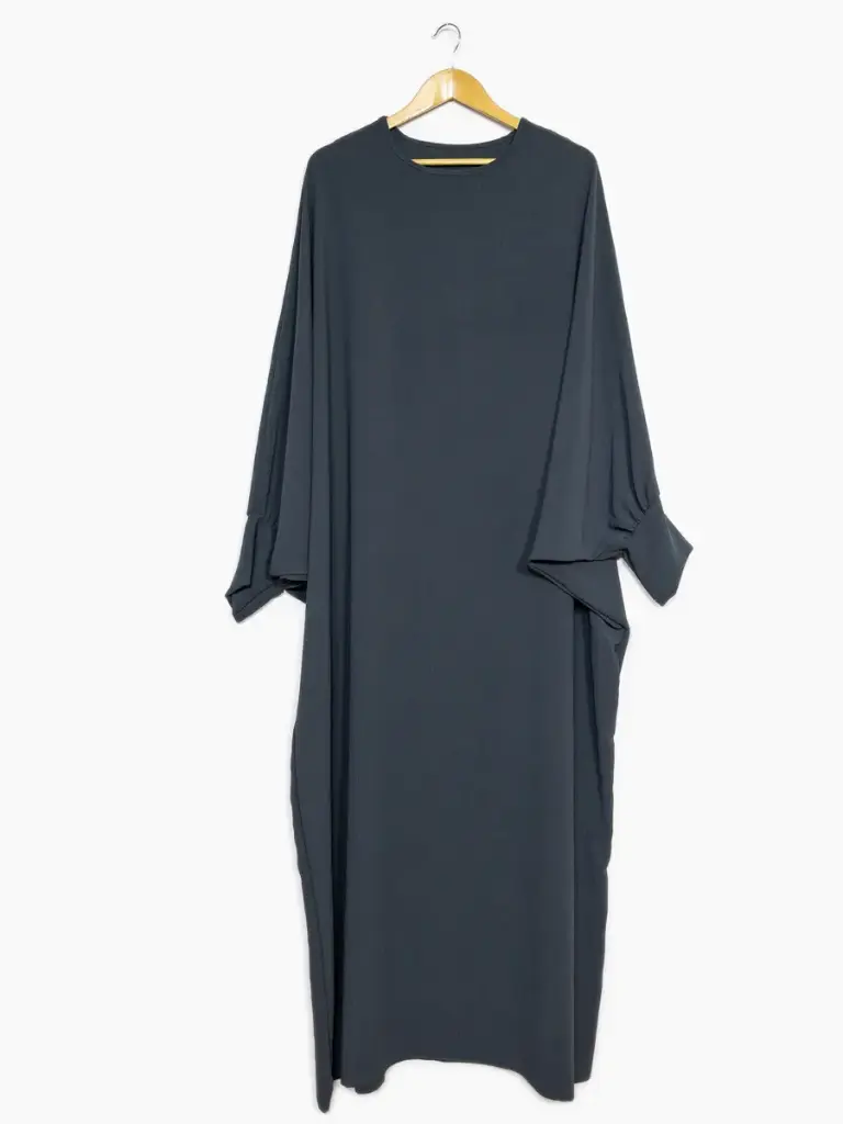 Abaya longue pour femme REF: RO2315JAZZ Abaya longue en jazz avec manches papillon pour femme – Image 4