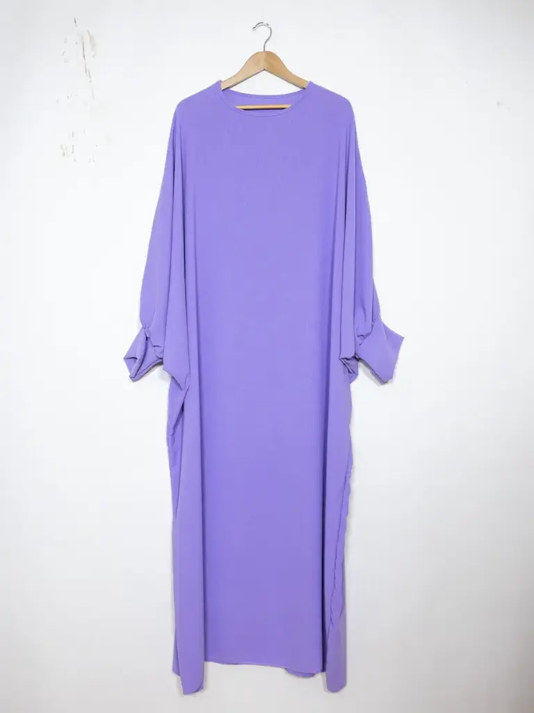 Abaya longue pour femme REF: RO2315JAZZ Abaya longue en jazz avec manches papillon pour femme – Image 7